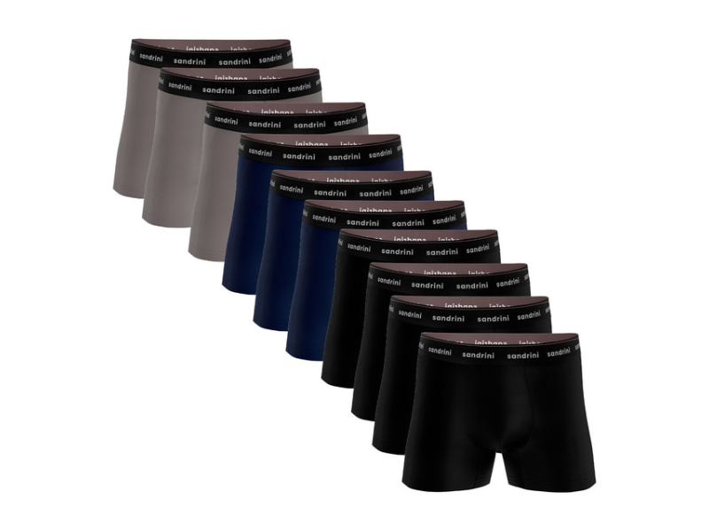Kit 10 Cuecas Boxer Algodão Sandrini Masculinas
