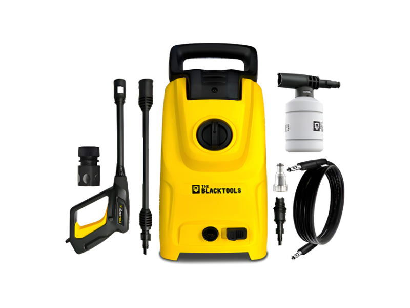 Lavadora De Alta Pressão The Black Tools Tblv150 Compacta 1500psi 1400w Cor Amarelo